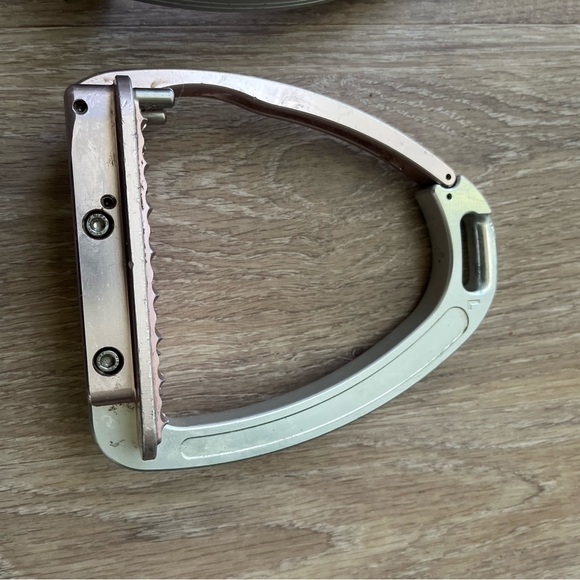 Pink and Silver TechStirrups Safety Stirrups - Picture 6 of 10